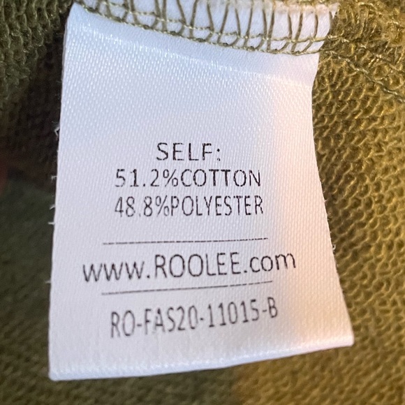 SOLD ❤️ Roolee green gray quarter zip sweatshirt - Picture 4 of 6